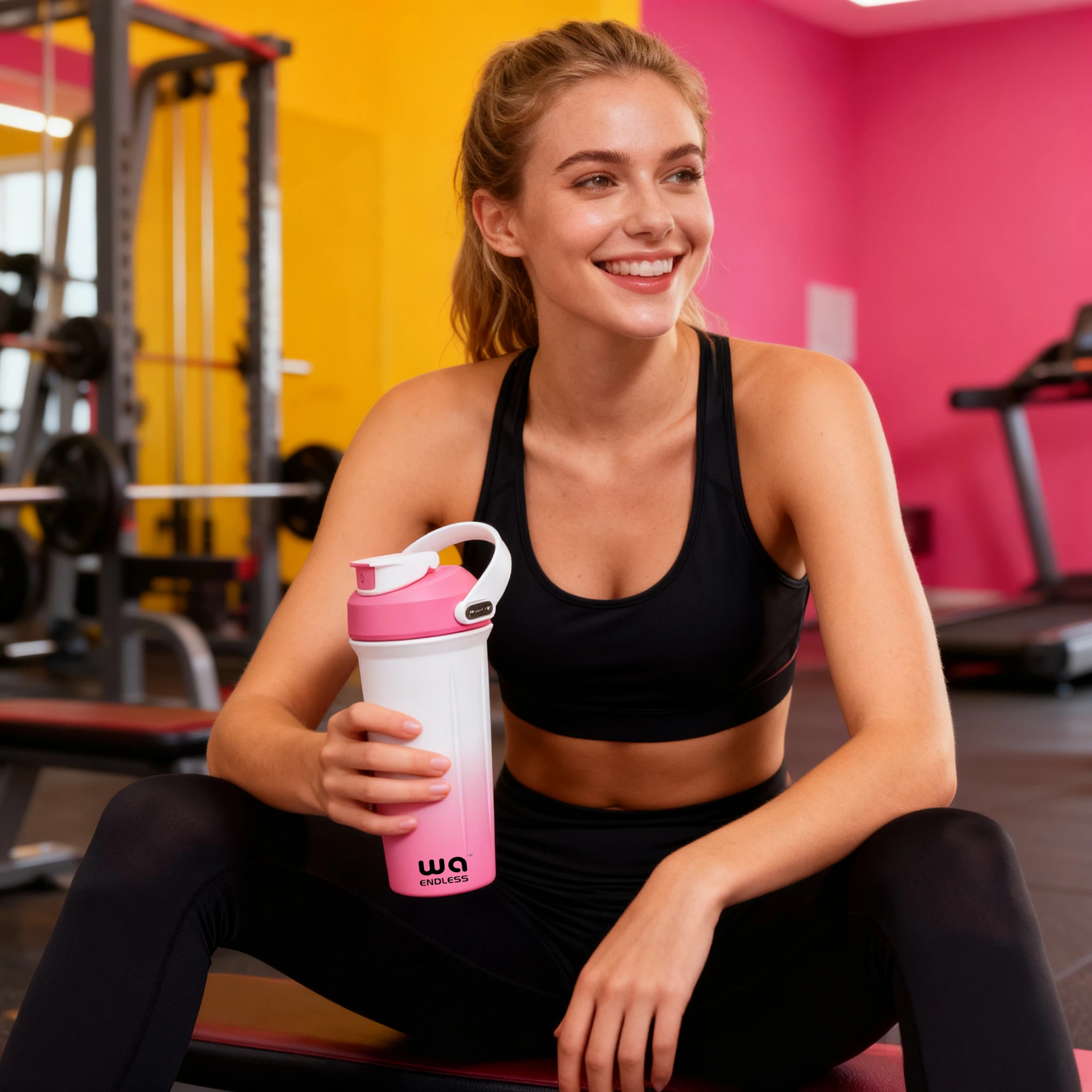 WAENDLESS Stainless Steel Shake bottle